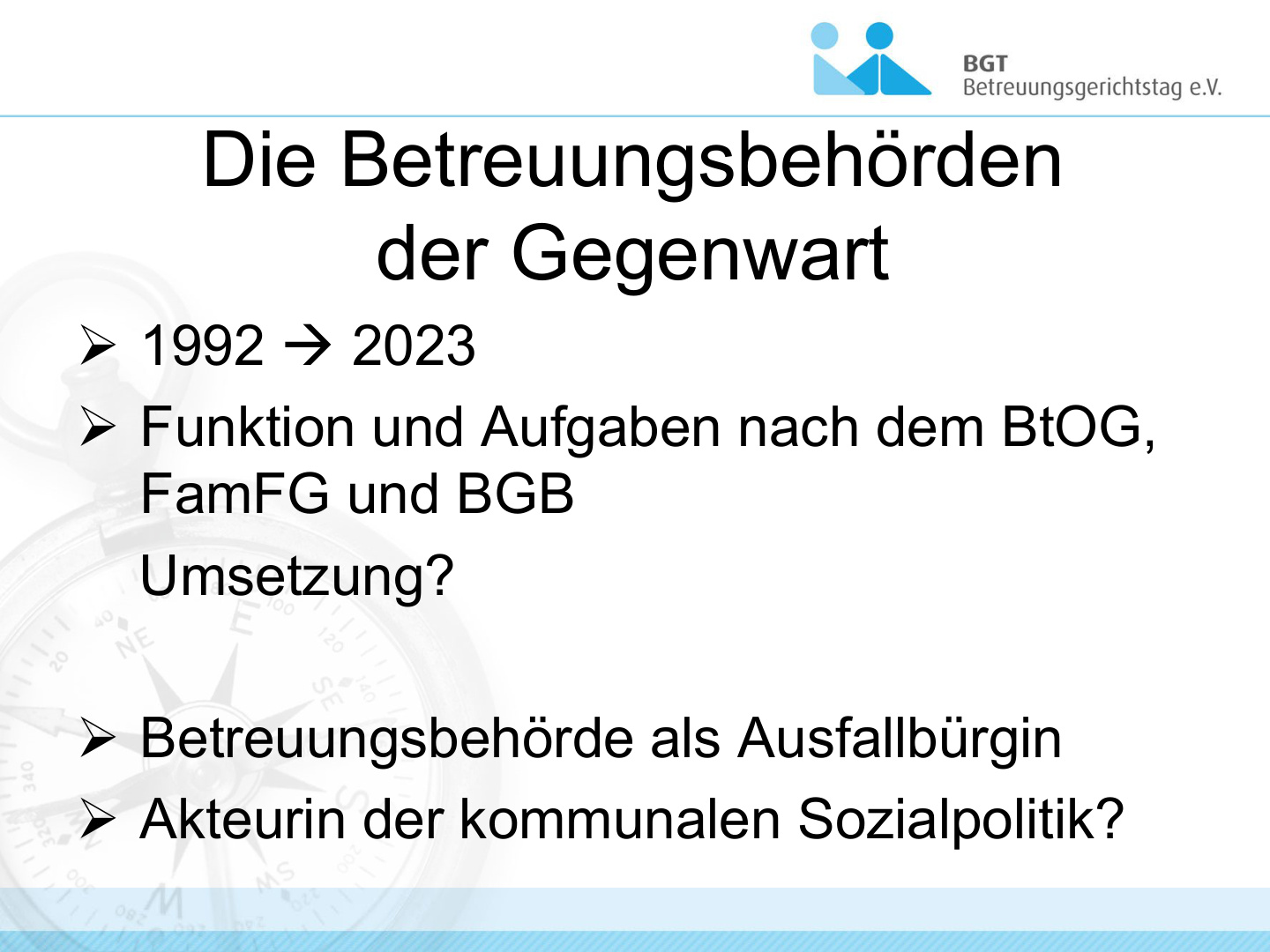 Prof. Brosey Quo Vadis - Zukunftsvision Betreuungsbehörde S.5